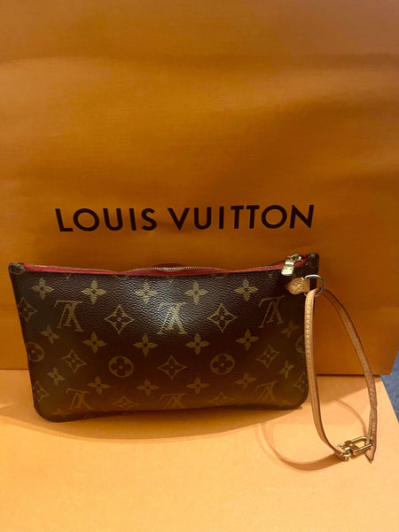 Louis Vuitton Monogram Wristlet Classic Print Clutch Bag - V & G Luxe Boutique