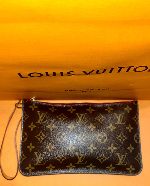 Louis Vuitton Monogram Wristlet Classic Print Clutch Bag - V & G Luxe Boutique
