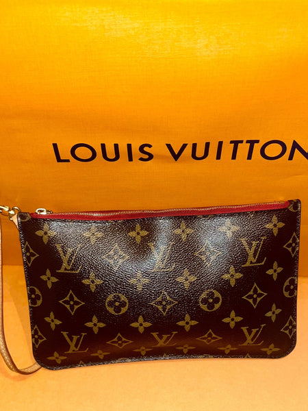 Louis Vuitton Monogram Wristlet Classic Print Clutch Bag - V & G Luxe Boutique