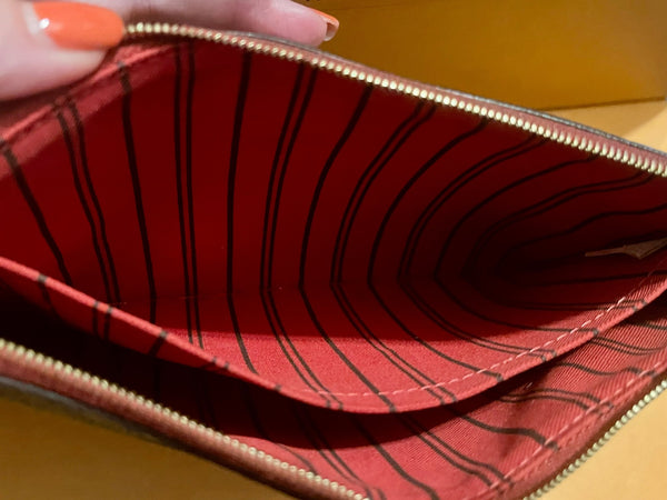 Louis Vuitton Monogram Wristlet Classic Print Clutch Bag - V & G Luxe Boutique