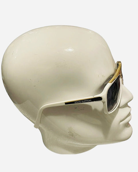 Louis Vuitton White Evidence Unisex Sunglasses - V & G Luxe Boutique