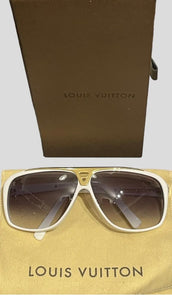 Louis Vuitton White Evidence Unisex Sunglasses - V & G Luxe Boutique