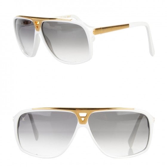 Louis Vuitton White Evidence Unisex Sunglasses - V & G Luxe Boutique