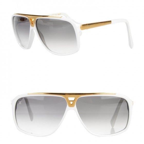 Louis Vuitton White Evidence Unisex Sunglasses – V & G Luxe Boutique