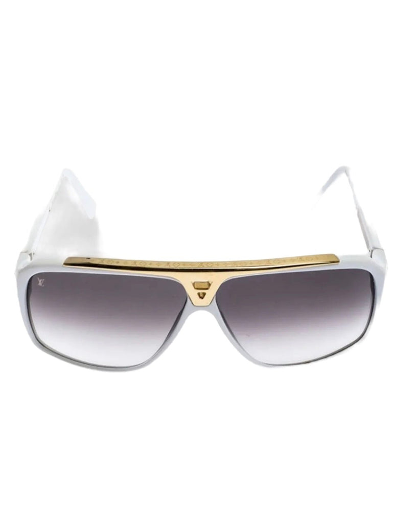 Louis Vuitton White Evidence Unisex Sunglasses – V & G Luxe Boutique