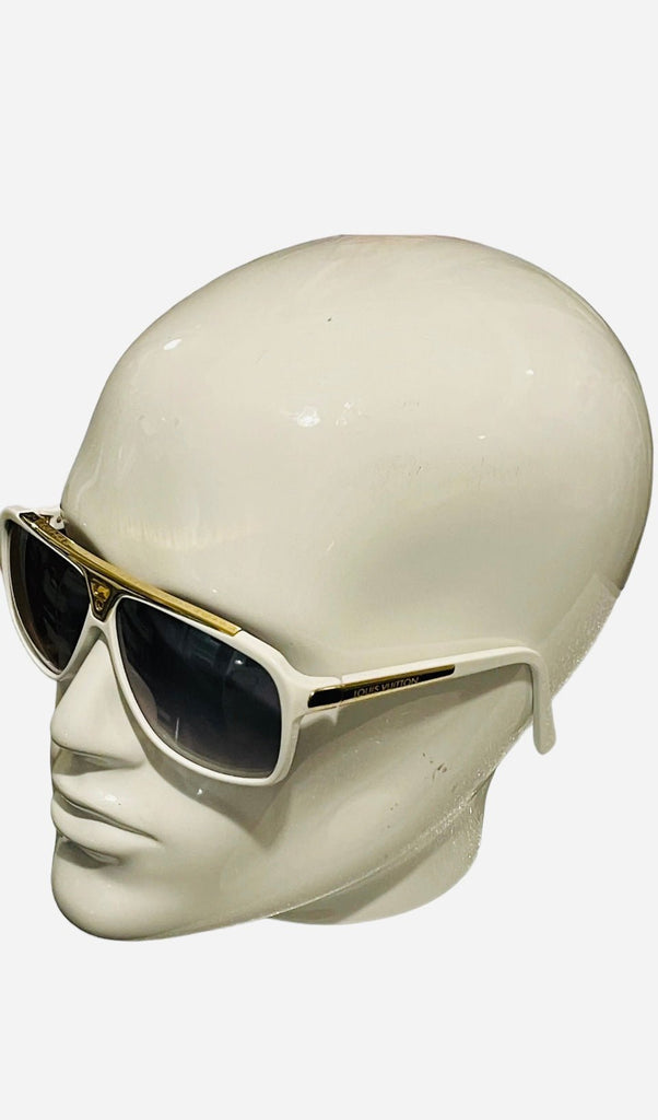 Louis Vuitton White Evidence Unisex Sunglasses – V & G Luxe Boutique