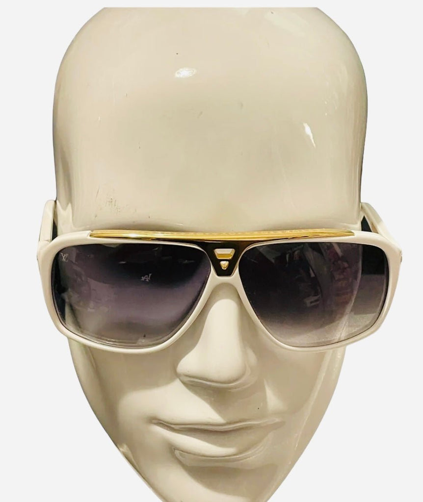 Louis Vuitton White Evidence Unisex Sunglasses – V & G Luxe Boutique