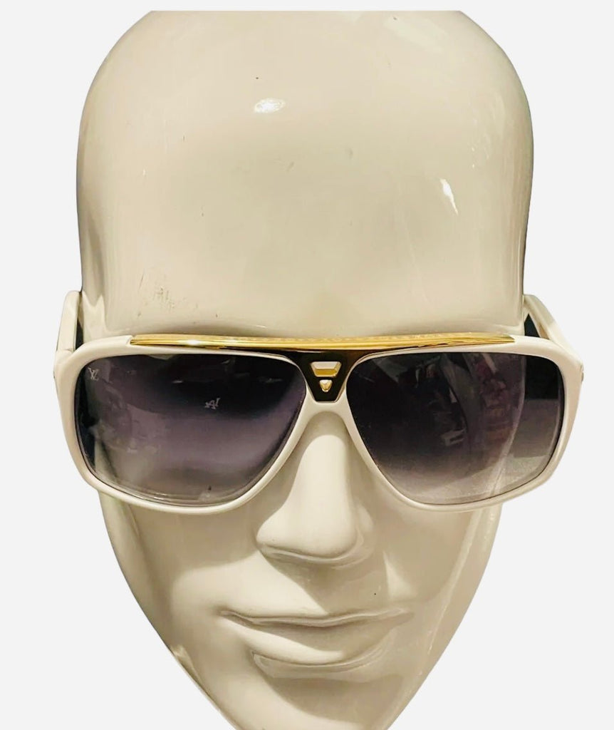 LOUIS VUITTON Evidence Sunglasses Z0240W White 154182