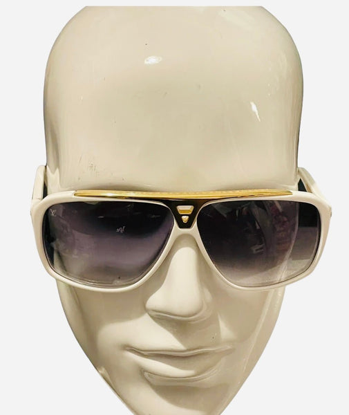 Louis Vuitton White Evidence Unisex Sunglasses - V & G Luxe Boutique