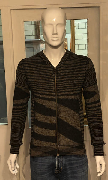 Missoni Brand New Mens Wool Zip Up Cardigan, UK Size M - V & G Luxe Boutique