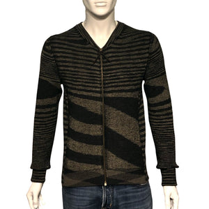 Missoni Brand New Mens Wool Zip Up Cardigan, UK Size M - V & G Luxe Boutique
