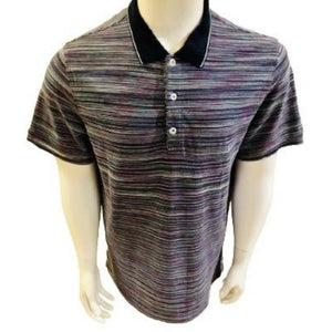 Missoni Men’s Multicoloured Polo Shirt Top, Size Large - V & G Luxe Boutique