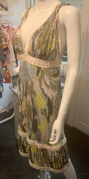 Missoni Multicoloured Green Iconic Knit Dress, UK Size 12 - V & G Luxe Boutique