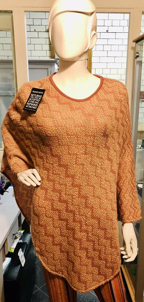 Missoni Multicoloured Orange Zig Zag Women’s Poncho Tunic Top One Size - V & G Luxe Boutique