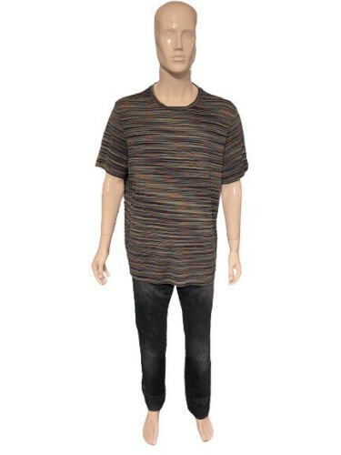 Missoni Space-dyed Cotton T-shirt In Multicolour Size XXL - V & G Luxe Boutique