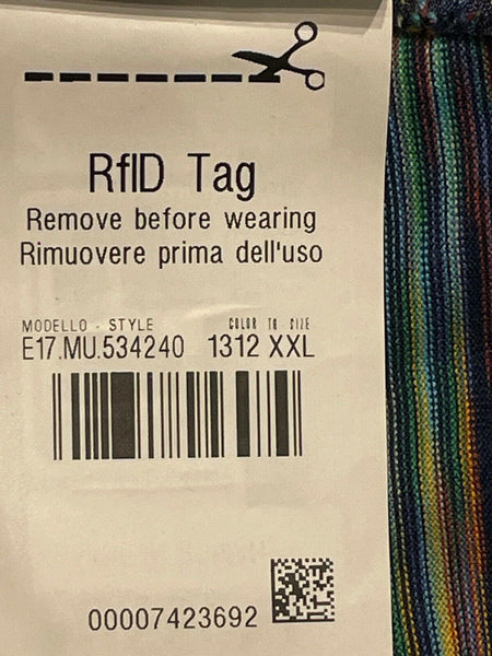 Missoni Space-dyed Cotton T-shirt In Multicolour Size XXL - V & G Luxe Boutique