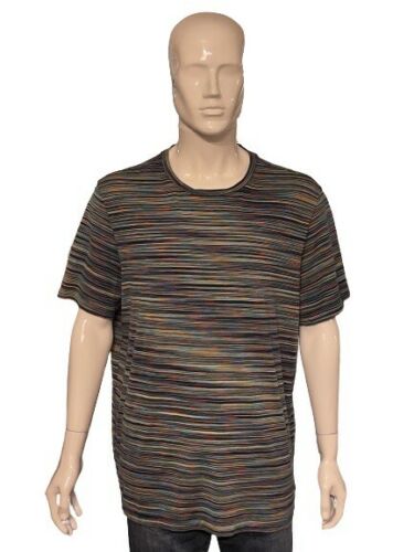 Missoni Space-dyed Cotton T-shirt In Multicolour Size XXL - V & G Luxe Boutique