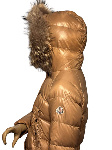 Moncler Alpes Beige Down Hooded Jacket - V & G Luxe Boutique
