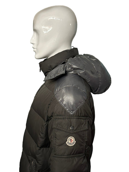 Moncler Chevalier Grey Hooded Jacket - V & G Luxe Boutique