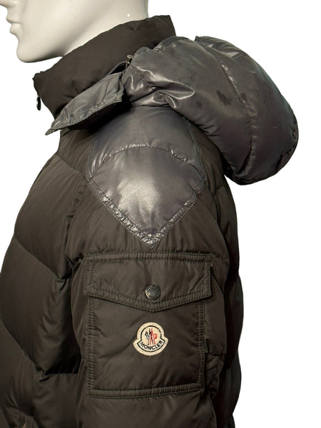 Moncler Chevalier Grey Hooded Jacket - V & G Luxe Boutique