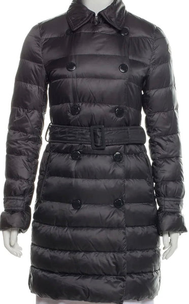 MONCLER Dark Grey Nieman Down Coat - V & G Luxe Boutique