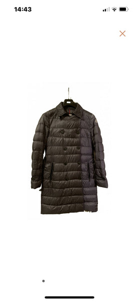MONCLER Dark Grey Nieman Down Coat - V & G Luxe Boutique