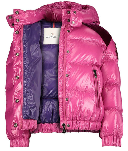 Moncler Fuchsia Down Chouette Girls Jacket - V & G Luxe Boutique