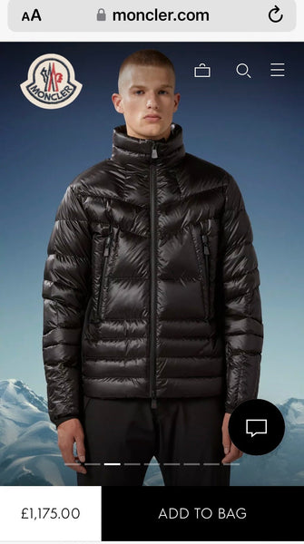 MONCLER GRENOBLE Black Down Canmore Jacket - V & G Luxe Boutique