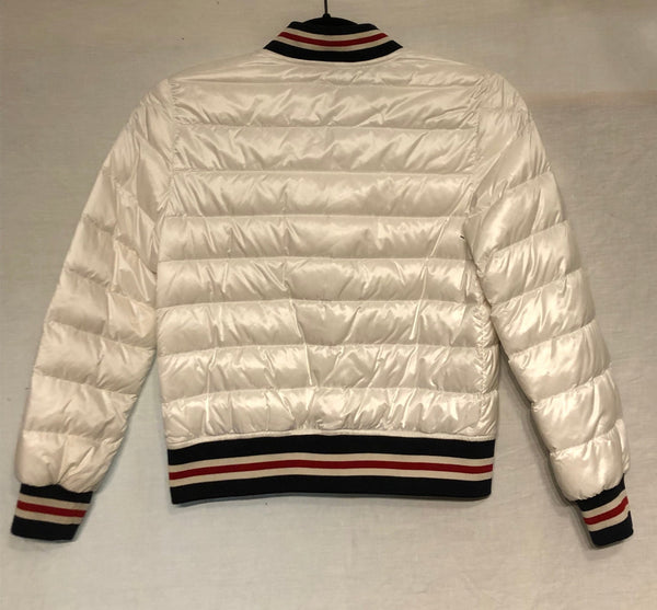 Moncler Kids Boys White Corbiac Padded Bomber Jacket Coat, Age 10 - V & G Luxe Boutique