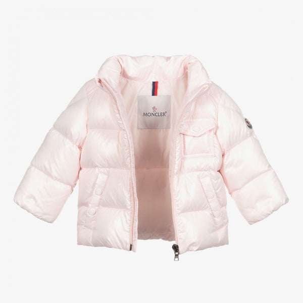 Moncler Pink girls Coat - V & G Luxe Boutique