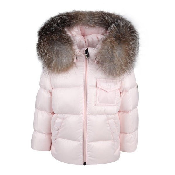 Moncler Pink girls Coat - V & G Luxe Boutique