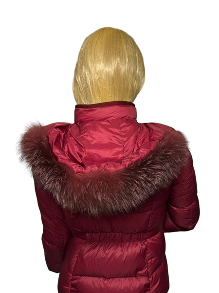 Moncler Red Armandine Jacket Age 12 years/Small Ladies - V & G Luxe Boutique
