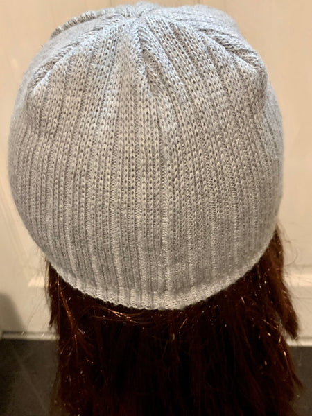 Moncler Women's Grey Woollen Baseball Lana Cap Hat, One Size - V & G Luxe Boutique