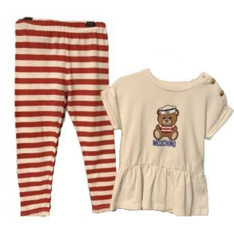 Moschino Toy Teddy Baby Girls Outfit, Age 18-24 Months - V & G Luxe Boutique