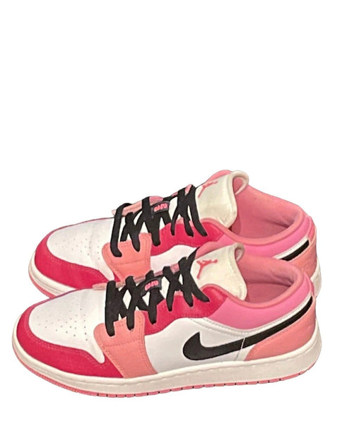 Nike Air Jordan 1 Low GS Pink Black Women's Trainers Size UK 4 - V & G Luxe Boutique