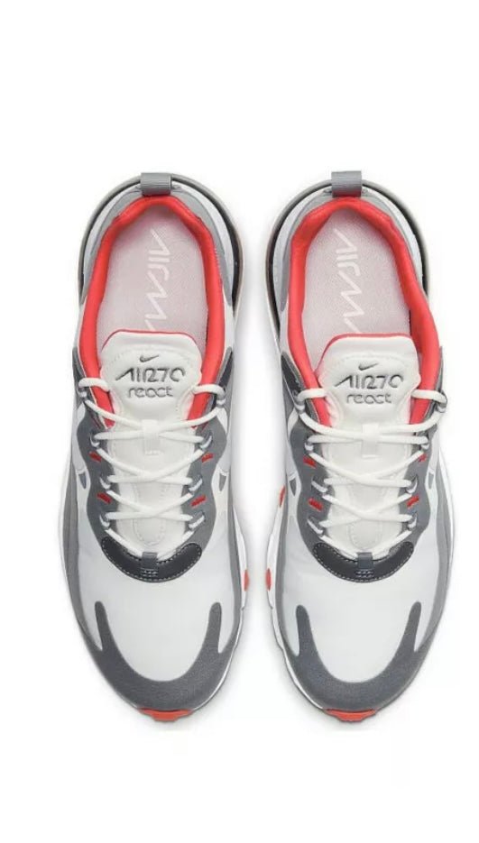 grey and red air max 270 react