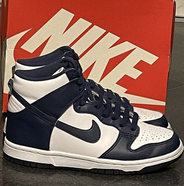 Nike Kids Dunk High-Top Championship Navy Sneakers Size UK 4.5 - V & G Luxe Boutique
