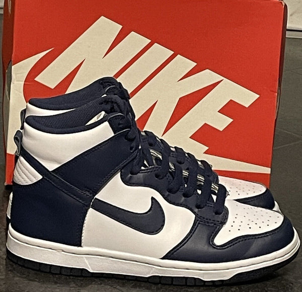 Nike Kids Dunk High-Top Championship Navy Sneakers Size UK 4.5 - V & G Luxe Boutique