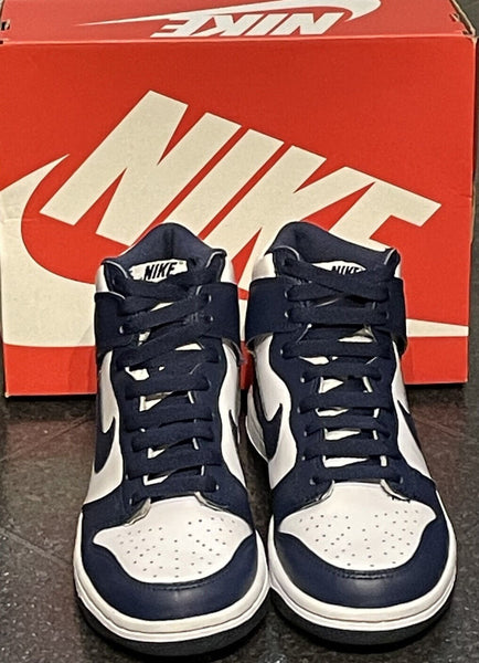 Nike Kids Dunk High-Top Championship Navy Sneakers Size UK 4.5 - V & G Luxe Boutique