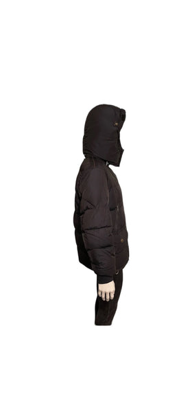 Parajumpers Mens Down Coat Size XL Navy Blue Removable Hooded Fur Jacket - V & G Luxe Boutique