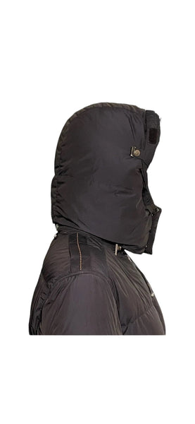 Parajumpers Mens Down Coat Size XL Navy Blue Removable Hooded Fur Jacket - V & G Luxe Boutique