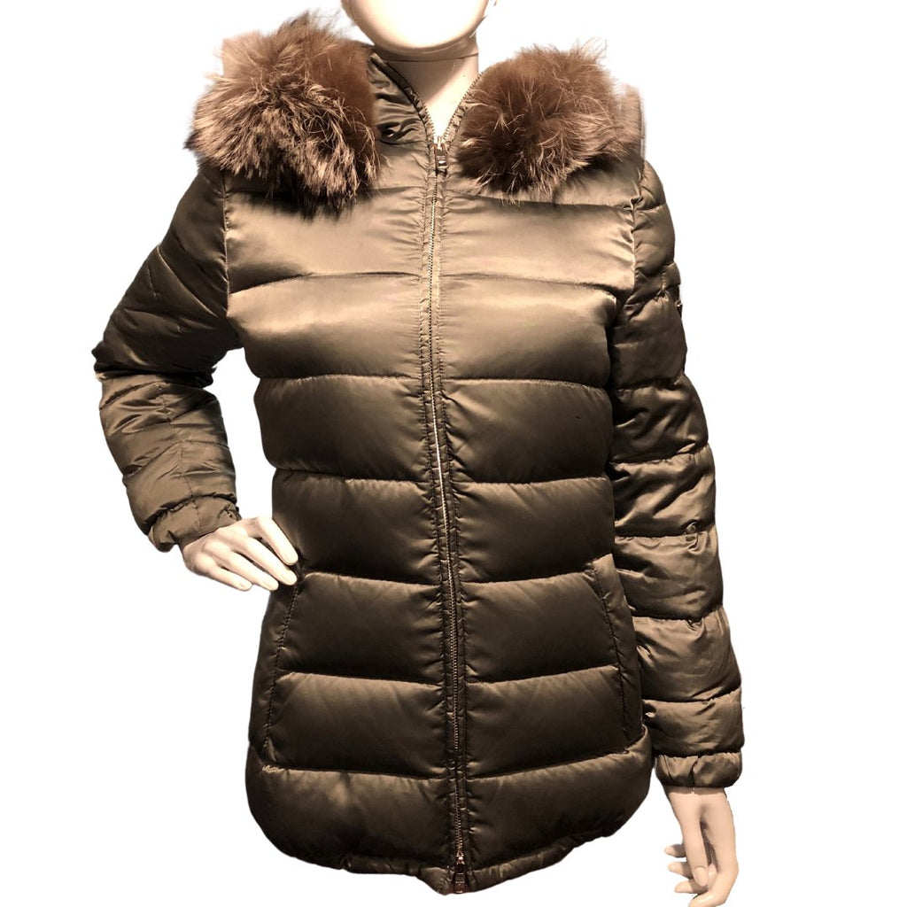 Womens prada fur hood coat Clearance