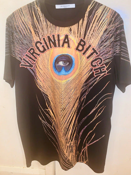 Givenchy Virginia Bitch Black Unisex Oversized T-shirt size XS VGC