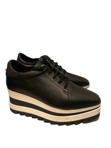 Stella Mccartney Black Sneak-Elyse Platform Sneakers UK Size 4.5 RRP £565 - V & G Luxe Boutique
