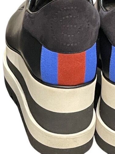 Stella Mccartney Black Sneak-Elyse Platform Sneakers UK Size 4.5 RRP £565 - V & G Luxe Boutique