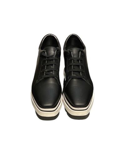 Stella Mccartney Black Sneak-Elyse Platform Sneakers UK Size 4.5 RRP £565 - V & G Luxe Boutique