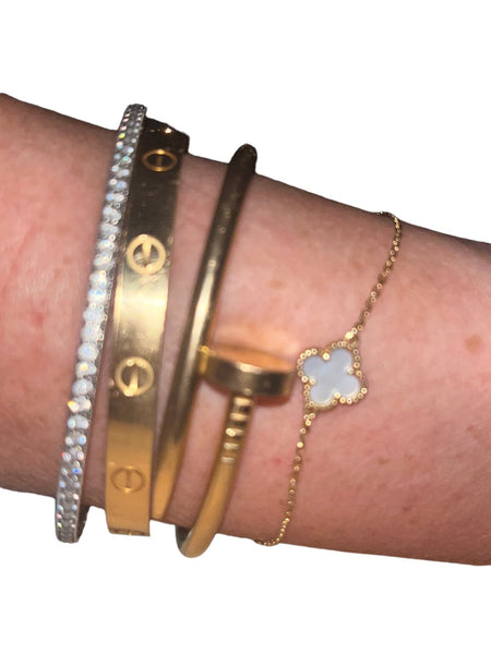 Van Cleef & Arpels Mother of Pearl Sweet Alhambra Bracelet - V & G Luxe Boutique