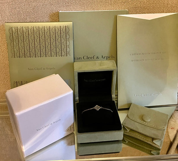 Van Cleef & Arpels Mother of Pearl Sweet Alhambra Bracelet - V & G Luxe Boutique