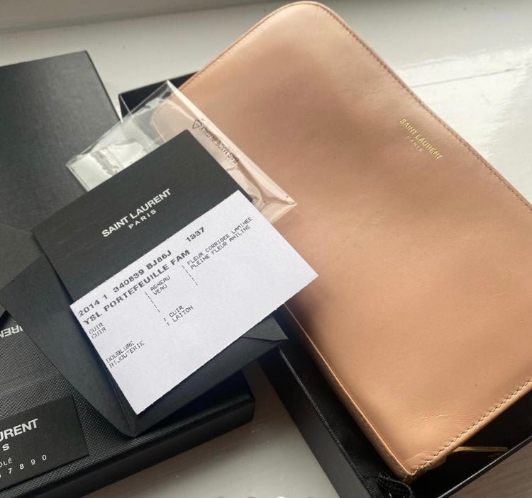 Ysl sales wallet beige